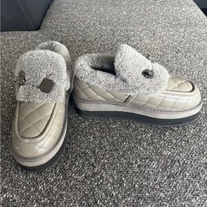 Lonza Fiato Gray Quilted Women's Shoes ADDED VIBRAM PLATFORM